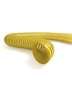 Tubo spiralato in Pvc per uso alimentare giallo 80mm
