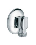 Presa acqua In Ottone Con Rosone 1/2"F X 1/2"M Cromo