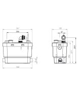 Pompa per acque chiare Sanispeed Plus+