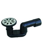 Sifone doccia PEHD nero saldabile con uscita 40mm Valsir ingr. 80mm